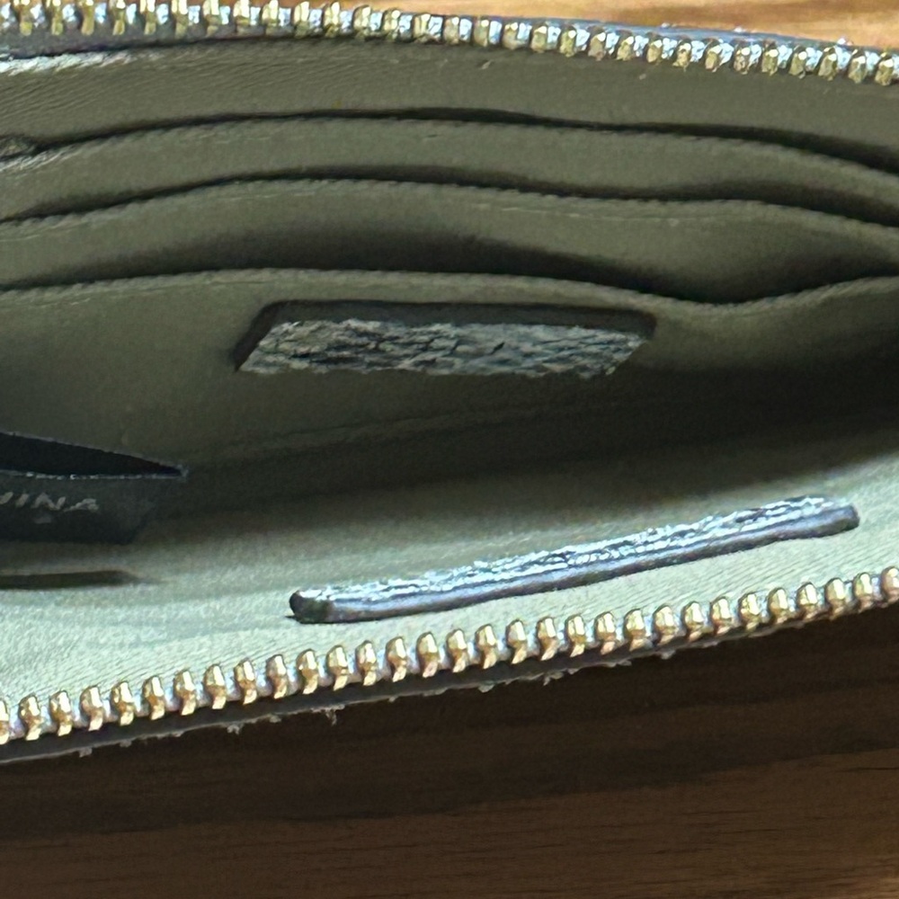 G.I.L.I Leather Snake Print Wallet NWOT - Picture 4 of 6